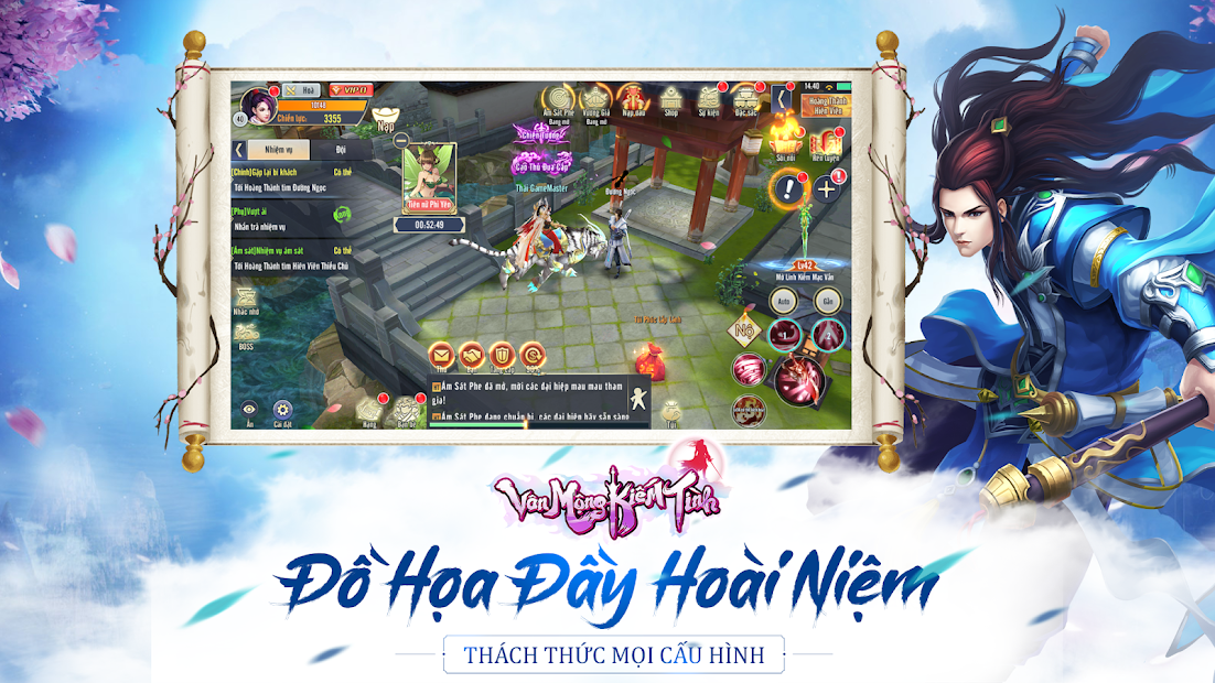 Screenshots Vân Mộng Kiếm Tình Mobile - Gzone: Game mobile nhập vai kiếm hiệp