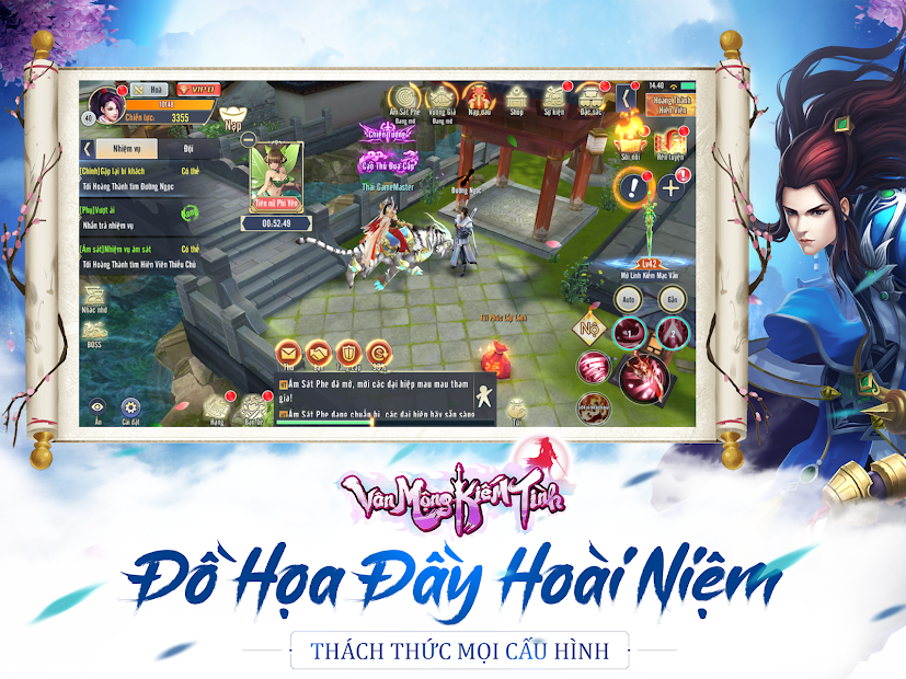Screenshots Vân Mộng Kiếm Tình Mobile - Gzone: Game mobile nhập vai kiếm hiệp