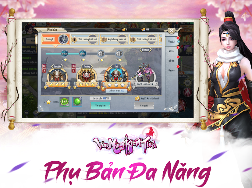 Screenshots Vân Mộng Kiếm Tình Mobile - Gzone: Game mobile nhập vai kiếm hiệp