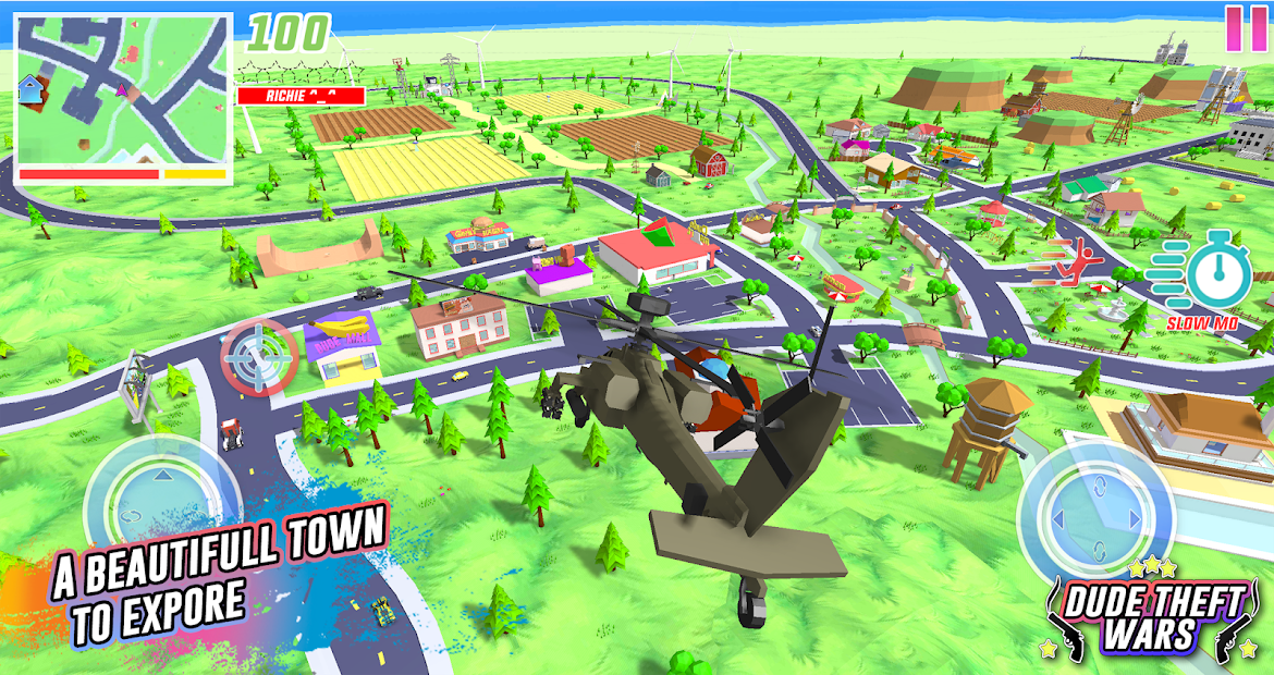 Screenshots Dude Theft Wars - Game bạo loạn đường phố phiên bản vui nhộn