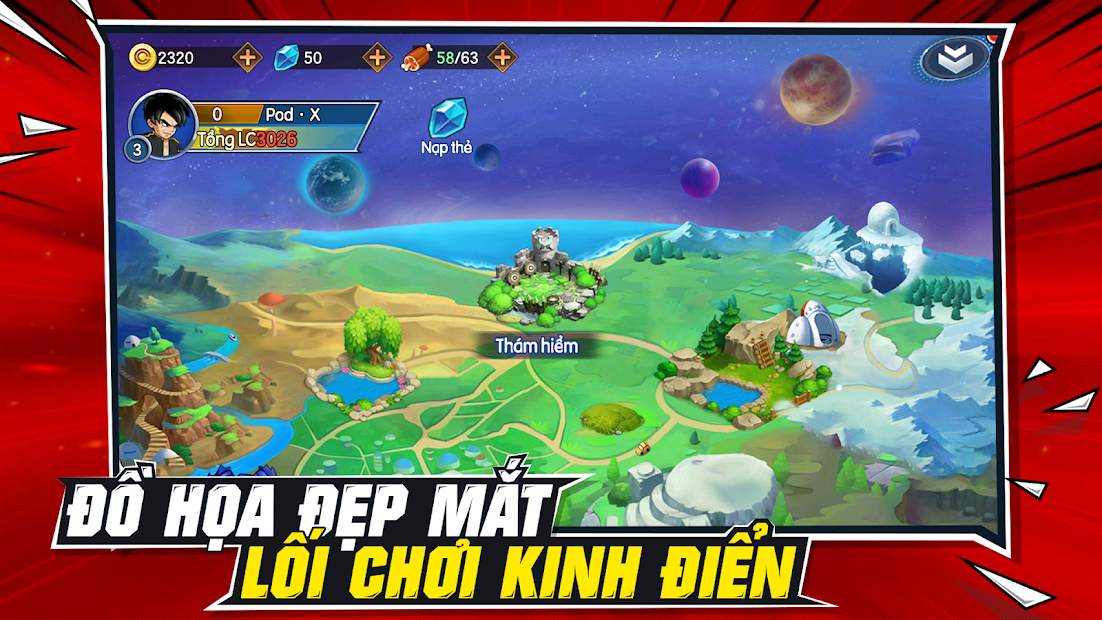 Screenshots Rồng Thần Huyền Thoại Mobile – game đấu tướng Dragonball thế hệ mới