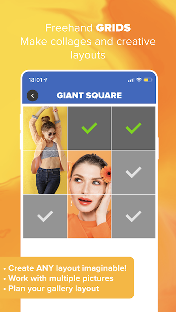 Screenshots Giant Square for Instagram - Ứng dụng tạo ảnh lưới trên Instagram