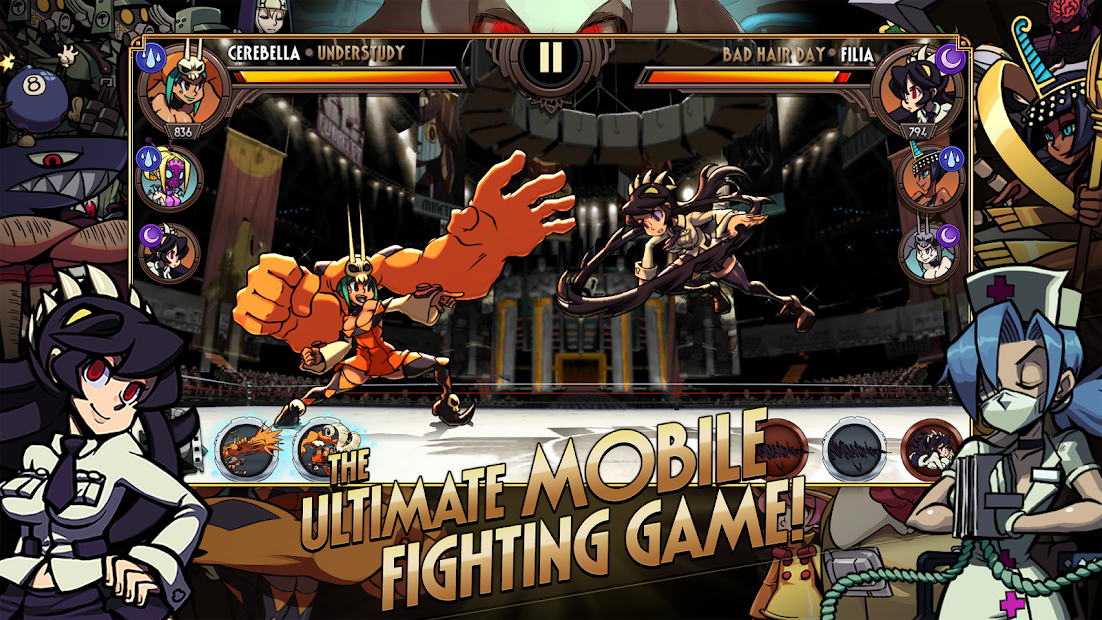 Chụp màn hình Skullgirls: Fighting RPG - Game đối kháng với đồ họa 2D đẹp mắt