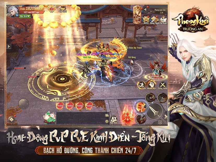 Screenshots Phong Khởi Trường An Funtap - Game mobile kiếm hiệp võ lâm