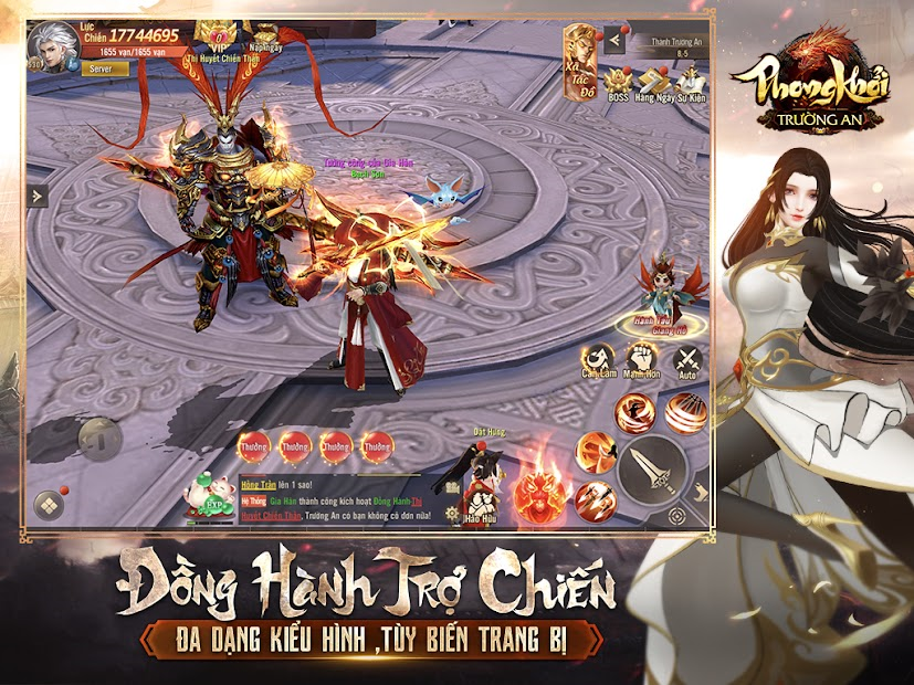 Screenshots Phong Khởi Trường An Funtap - Game mobile kiếm hiệp võ lâm