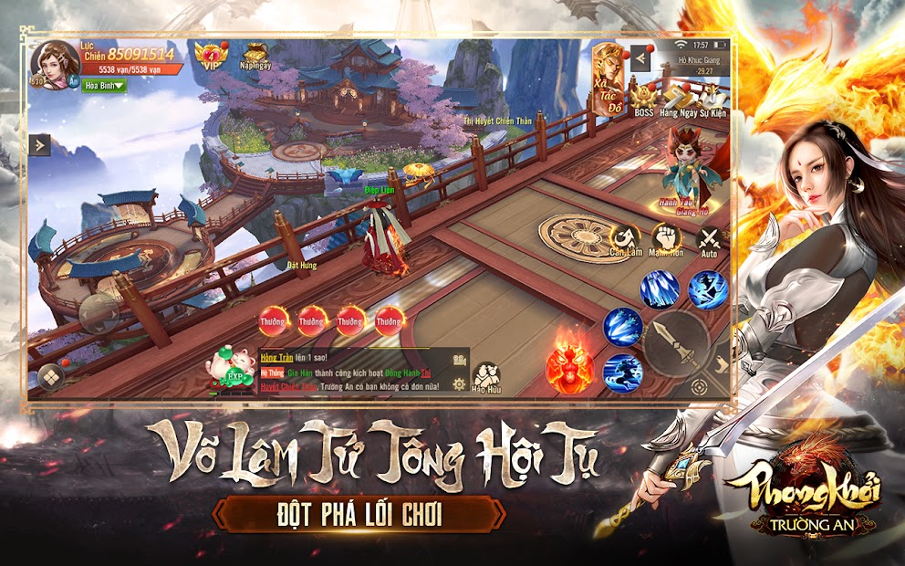 Screenshots Phong Khởi Trường An Funtap - Game mobile kiếm hiệp võ lâm