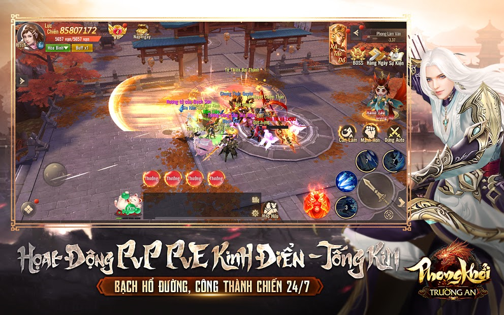 Screenshots Phong Khởi Trường An Funtap - Game mobile kiếm hiệp võ lâm
