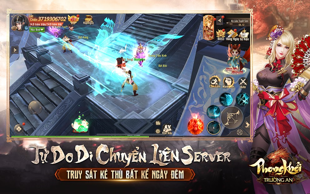 Screenshots Phong Khởi Trường An Funtap - Game mobile kiếm hiệp võ lâm