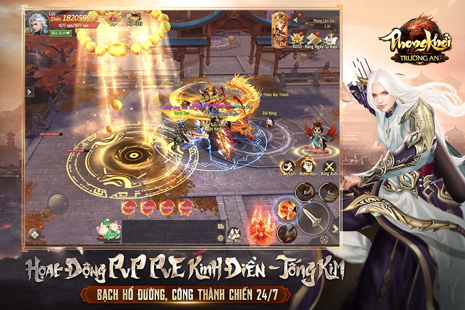 Screenshots Phong Khởi Trường An Funtap - Game mobile kiếm hiệp võ lâm