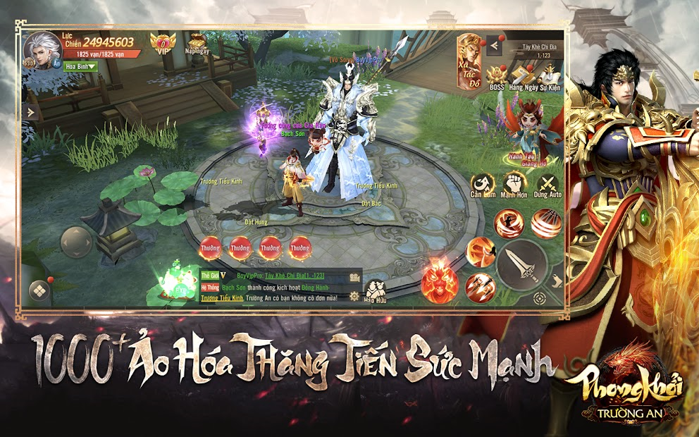 Screenshots Phong Khởi Trường An Funtap - Game mobile kiếm hiệp võ lâm