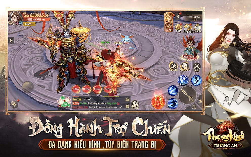 Screenshots Phong Khởi Trường An Funtap - Game mobile kiếm hiệp võ lâm