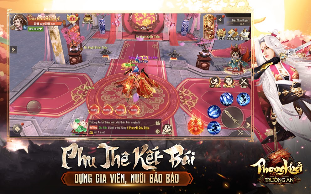 Screenshots Phong Khởi Trường An Funtap - Game mobile kiếm hiệp võ lâm