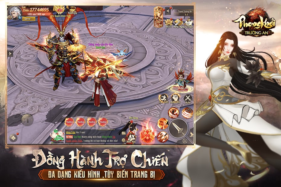 Screenshots Phong Khởi Trường An Funtap - Game mobile kiếm hiệp võ lâm