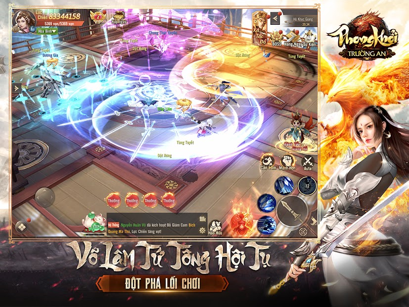 Screenshots Phong Khởi Trường An Funtap - Game mobile kiếm hiệp võ lâm
