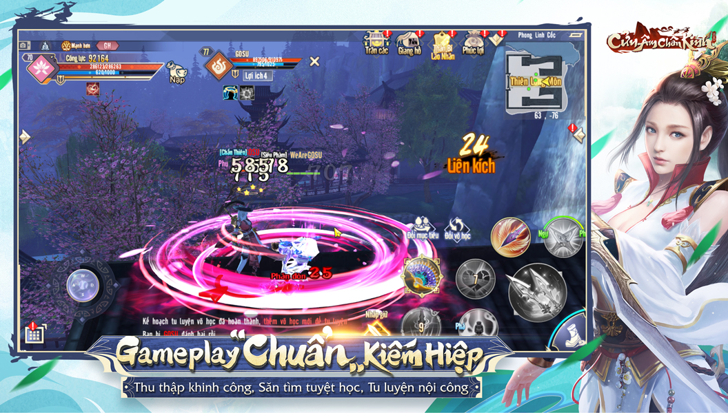 Screenshots Cửu Âm Chân Kinh Mobile - Game nhập vai kiếm hiệp 3D