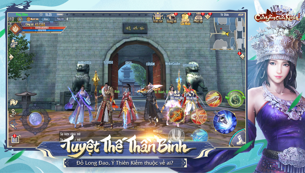 Screenshots Cửu Âm Chân Kinh Mobile - Game nhập vai kiếm hiệp 3D