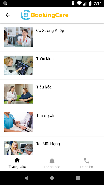 Screenshots BookingCare: Ứng dụng đặt lịch khám bệnh online