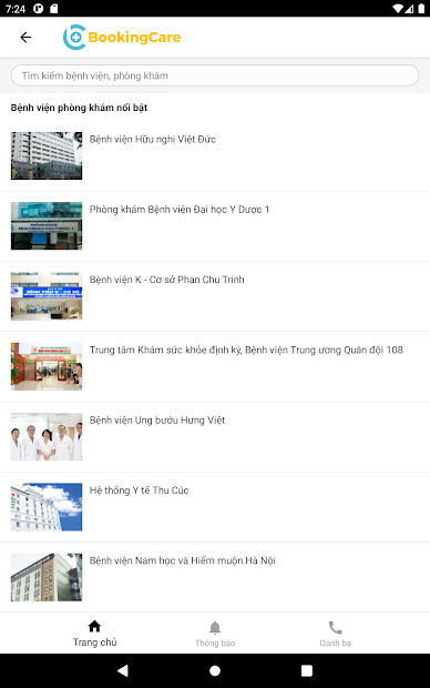 Screenshots BookingCare: Ứng dụng đặt lịch khám bệnh online