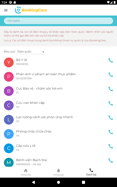 Screenshots BookingCare: Ứng dụng đặt lịch khám bệnh online