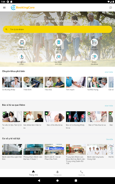 Screenshots BookingCare: Ứng dụng đặt lịch khám bệnh online