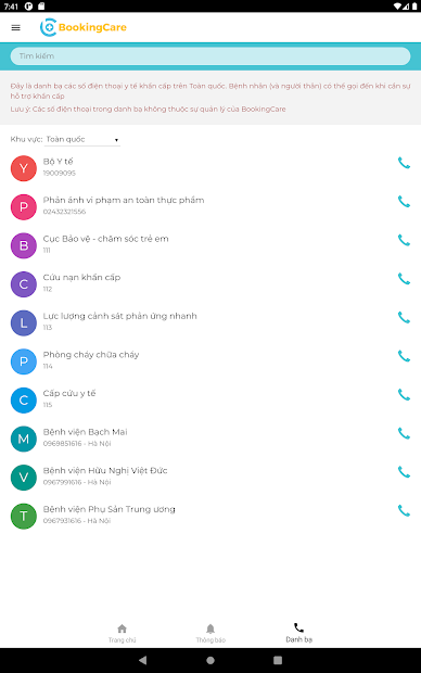 Screenshots BookingCare: Ứng dụng đặt lịch khám bệnh online