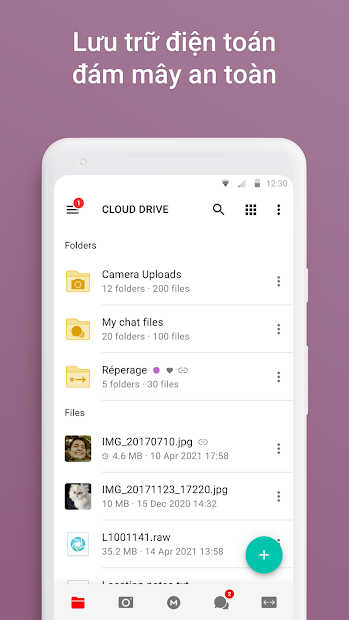 Screenshots MEGA - Ứng dụng lưu trữ dữ liệu đám mây trên Internet