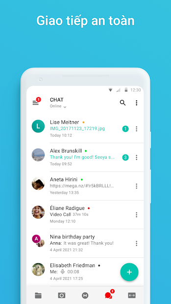 Screenshots MEGA - Ứng dụng lưu trữ dữ liệu đám mây trên Internet