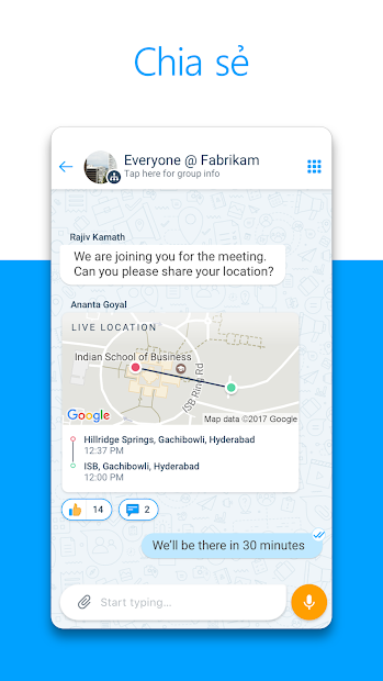 Screenshots Microsoft Kaizala: Ứng dụng hỗ trợ công việc mọi lúc, mọi nơi