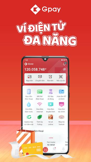 Screenshots Gpay - Thanh toán đa kênh, chuyển tiền siêu tốc