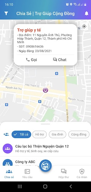 Screenshots An Sinh: Ứng dụng nhận hỗ trợ túi an sinh, tiền hỗ trợ tại TPHCM