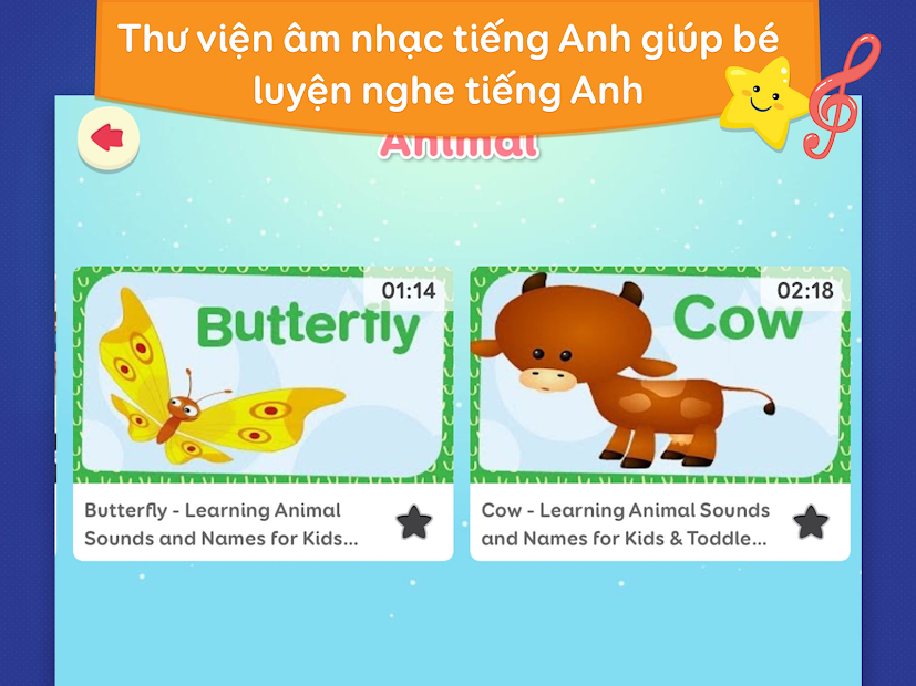 Screenshots Viet Kids: Ứng dụng học tiếng Anh, tiếng Việt dành cho bé