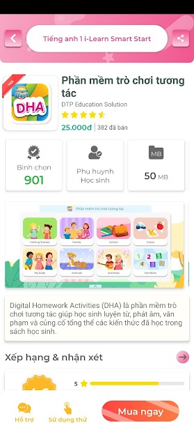 Screenshots App Eduhome: Sách học tiếng Anh dành cho học sinh lớp 1 - lớp 9