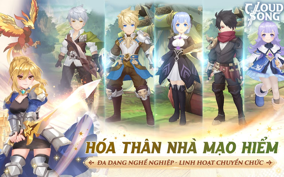 Screenshots Cloud Song: Vân Thành Chi Ca Game đồ họa chibi hấp dẫn