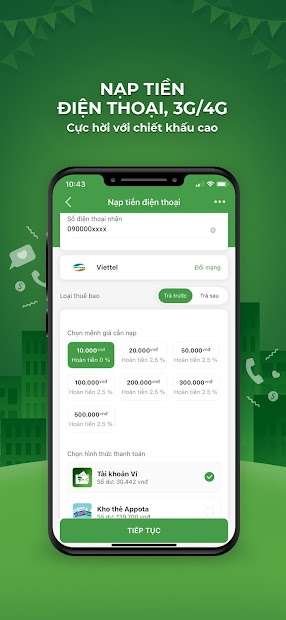 Screenshots Ví Appota: Ứng dụng giải trí tích điểm