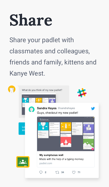 Screenshots App Padlet: Ứng dụng tạo trang blog cá nhân trong học tập