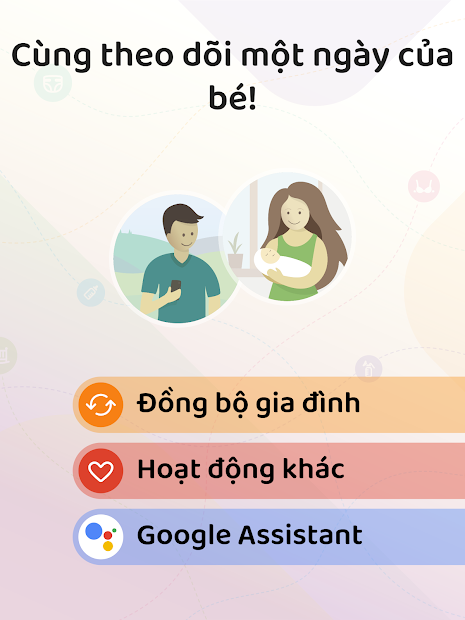 Screenshots App Baby Daybook: Ứng dụng theo dõi sinh hoạt của trẻ sơ sinh