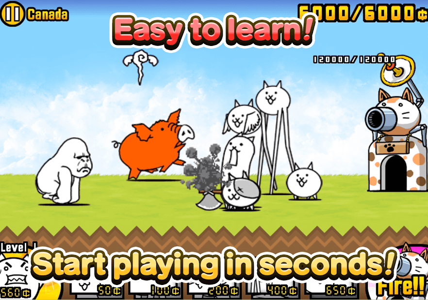 Screenshots The Battle Cats - Trận chiến của những chú mèo “cute”