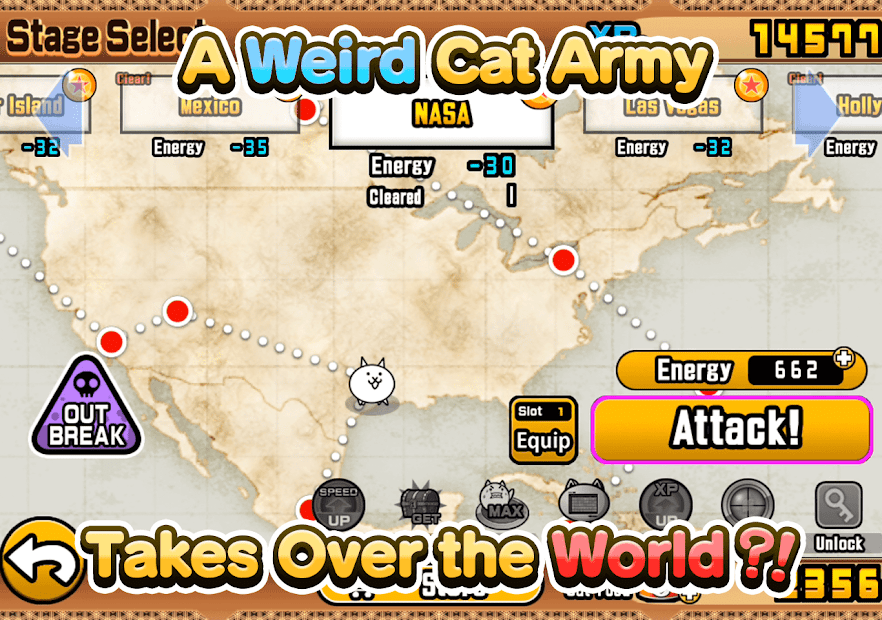 Screenshots The Battle Cats - Trận chiến của những chú mèo “cute”