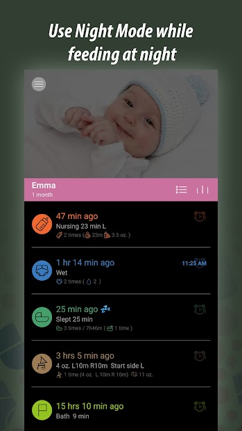 Screenshots App Baby Tracker: App theo dõi trẻ sơ sinh: Giờ đi ngủ, thay tã,...