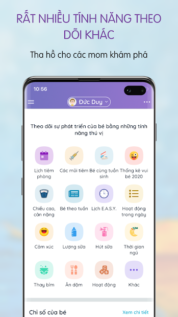 Screenshots App Bé của mẹ : Ứng dụng chia sẻ thông tin nuôi dạy con