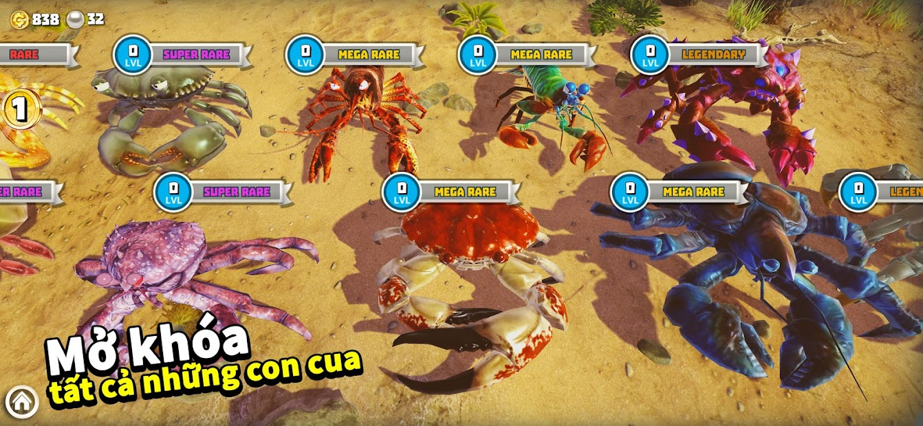 Tải King of Crabs - Game hành động cuộc chiến tại vương quốc cua