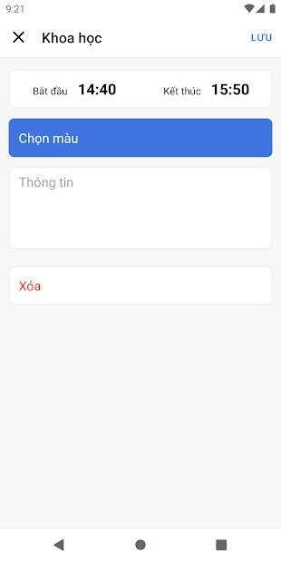Screenshots Tải app Class Timetable: Ứng dụng tạo thời khóa biểu, nhắc nhở học tập
