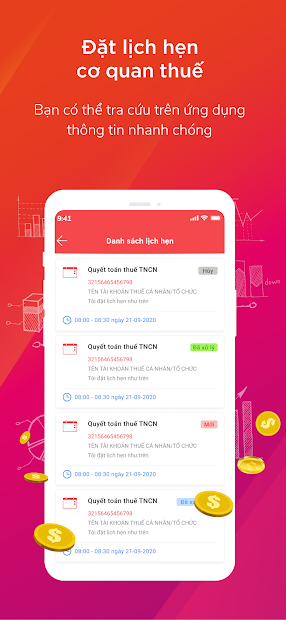 Screenshots HCMTAX - Ứng dụng tra cứu mã số thuế, hồ sơ quyết toán thuế HCM