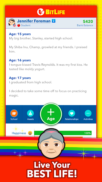 Screenshots Tải Bitlife - Game giả lập cuộc sống con người siêu hấp dẫn