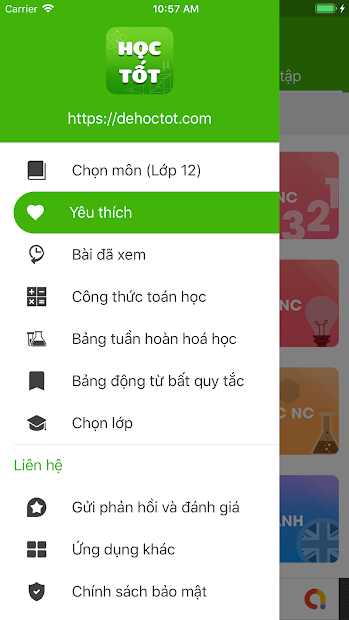 Screenshots App Học tốt: Ứng dụng hướng dẫn giải bài tập: Toán, Văn, Anh,...