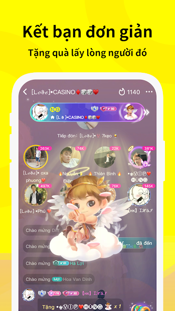 Screenshots App Partying: Ứng dụng trò chuyện, kết bạn, chơi game trực tuyến