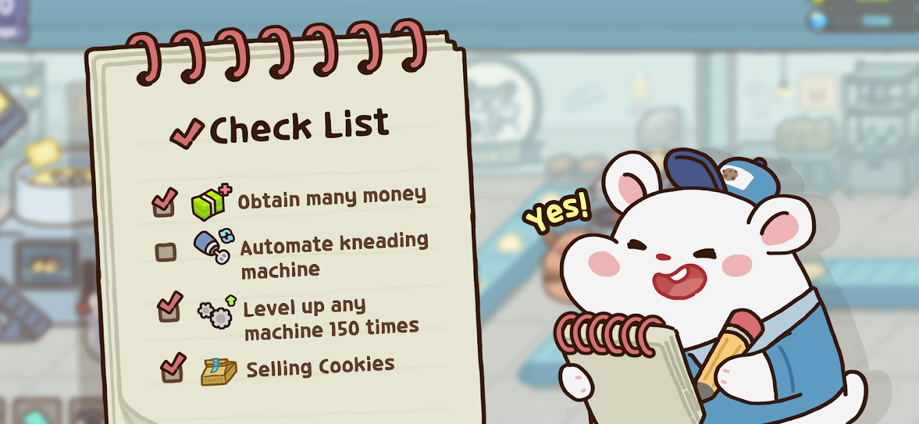 Screenshots Tải Hamster Cookie Factory - Nhà máy làm bánh quy của những chú Hamster siêu đáng yêu