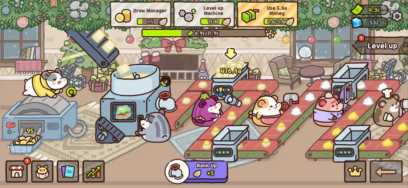 Screenshots Tải Hamster Cookie Factory - Nhà máy làm bánh quy của những chú Hamster siêu đáng yêu