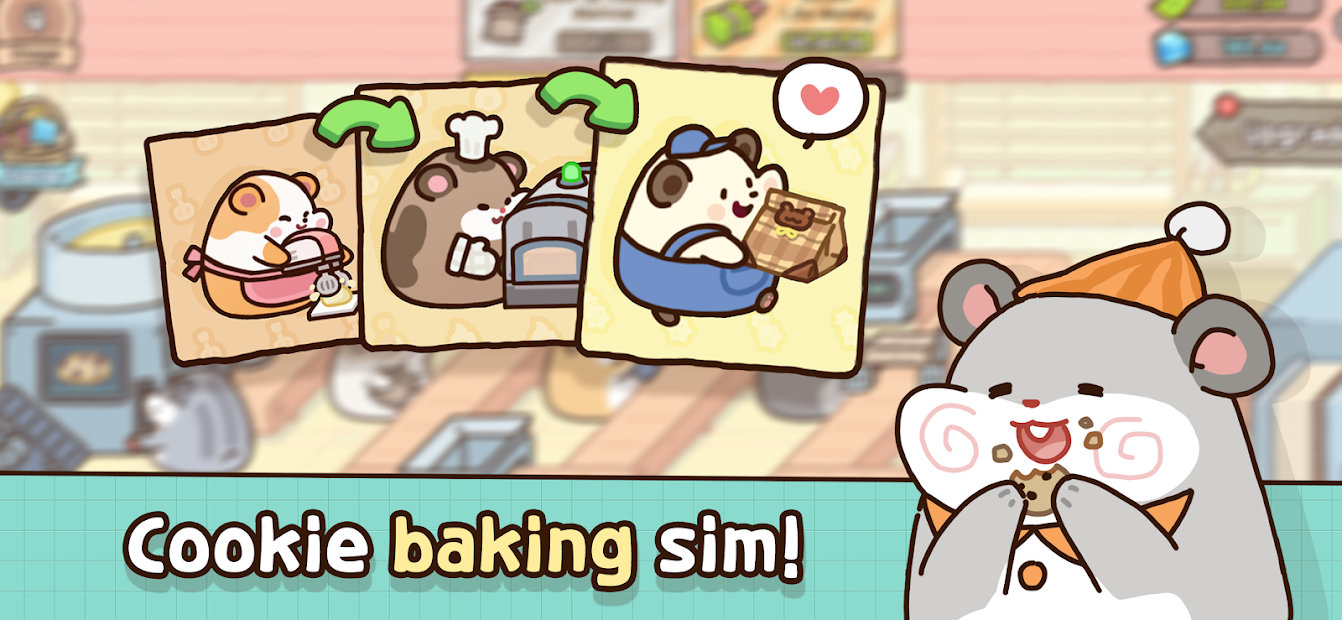Screenshots Tải Hamster Cookie Factory - Nhà máy làm bánh quy của những chú Hamster siêu đáng yêu