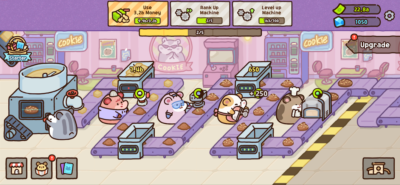 Screenshots Tải Hamster Cookie Factory - Nhà máy làm bánh quy của những chú Hamster siêu đáng yêu